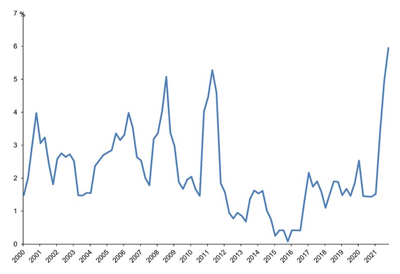 Figure 1: New Zealand Annualised Inflation
