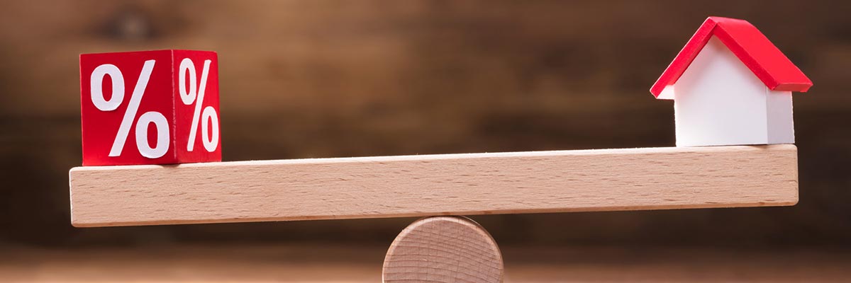 Seesaw with mortgage rate on one side, and your home on the other