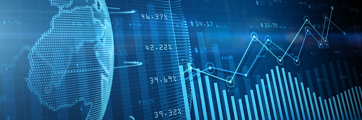 Share prices rising and falling
