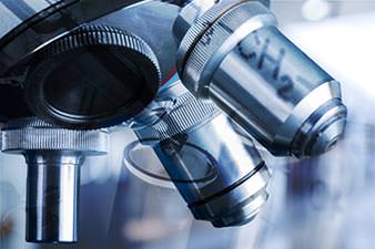 Powerful microscope used for scientific research